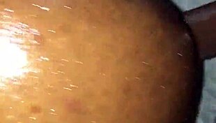 This babe gets her pussy filled with cum while facedown.