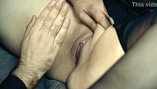 nun madalena takes cumshot in ass, pushes it out