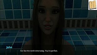 wvm 26 features deepthroat animation by hot brunette in 3d game