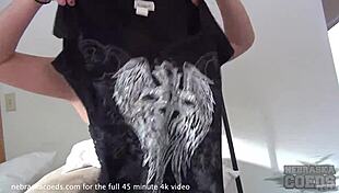 nervous college student gets naked on camera