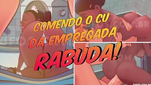 Watch me eat the maid's big ass in hentai anal?