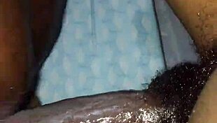 This babe gets her pussy filled with cum while facedown.