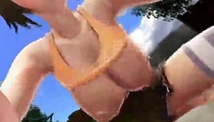 Broken bride rides in cowgirl sex during hentai scene.