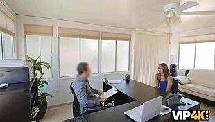 Teen Girl Skips Dialogues For Pussy Drilling At Work