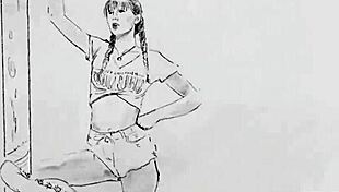 Country girl jennifer strips outdoors alone