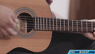 Stepdad's new girlfriend seduces with her ass