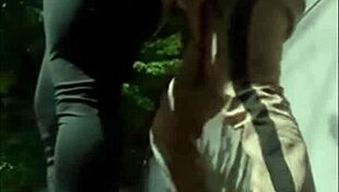 Gay men cruise and fuck outdoors