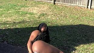 hardcore throat fuck in public with screaming and spanking