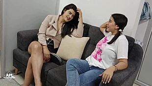 Milf Lesbian Eats Her Friend's Hot Wet Pussy To Relieve Horniness Part 1