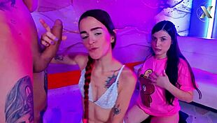 I crave her delicious blowjobs in this hot latina blowbang