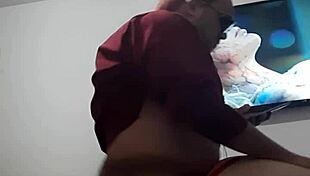 Horny Teen Babe Masturbates Tits In Voyeur Hardcore Session