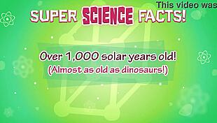 Cartoon character experiences power trip with clothes ripped