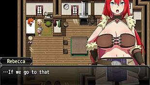 Redhead Girl Saves Boy from Bandits in Rebecca's Sword