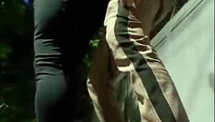 Gay men cruise and fuck outdoors