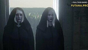 Zwei große Schwänze überraschen Milf in heißem 3D Futa Dreier