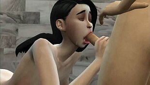 Hermanastro Spies On Pregnant Hermanastra In Shower