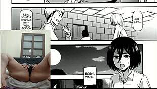 Feeling Excited Watching Shingeki No Kyojin Hentai with Latina Big Ass