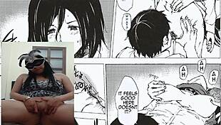 Feeling Excited Watching Shingeki No Kyojin Hentai with Latina Big Ass