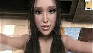 wvm 26 features deepthroat animation by hot brunette in 3d game