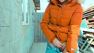 Beautiful Girl Dancing In Cosplay Outside