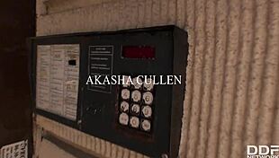 cock-addicted teen hottie akasha cullen eagerly swallows delivery guy's dick and cum in pov glamour scene. she loves the european cock and swallows every drop.