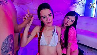 I crave her delicious blowjobs in this hot latina blowbang