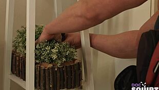 docsquirt - sexy courier girl gets powerful orgasm