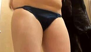 Amateur fingers pussy with vibrator outdoors