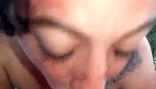 Watch this rough sloppy blowjob in public, amateurs deepthroating big cock?