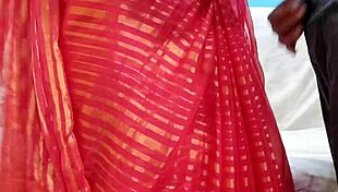 Indian Mother-In-Law In Pink Saree Gets Taken Hard By Brother-In-Law!