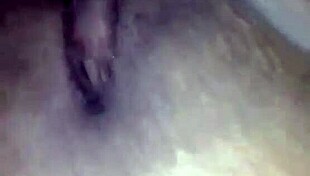 Boldly filling the ebony brunette's pussy with cum in brazilian amateur scene