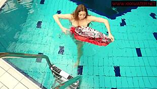 Hairy Ginger Polish Teen 18+ Underwater!