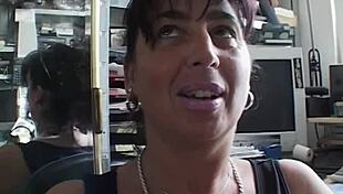 hey, wanna see that mature brunette slut getting fucked in the office?