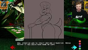 I explored an unfinished FNAF game in the garage with big tits and ass