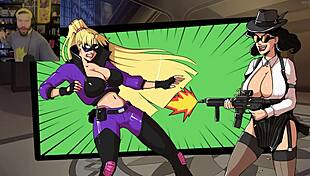 In the darkest moments, the super heroine becomes the lewd knight, bound in bondage.