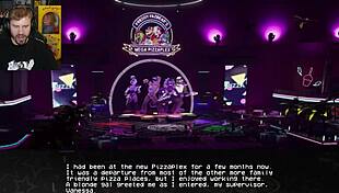 I explored an unfinished FNAF game in the garage with big tits and ass