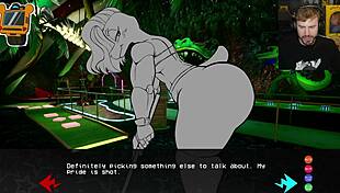 I explored an unfinished FNAF game in the garage with big tits and ass