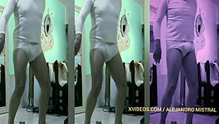 mostrando bulto en calzoncillos ajustados video gay fetiche alejandro mistral 😏