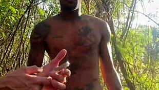 Big Black Hetero Meets Thirsty Novice Behind School