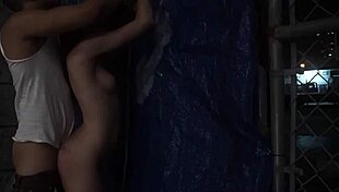 Wake up, slave, it's your first time getting paddled rough in outdoor public bondage?