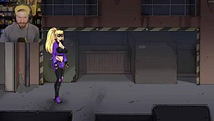 In the darkest moments, the super heroine becomes the lewd knight, bound in bondage.