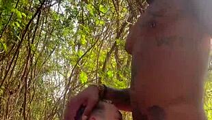 Big Black Hetero Meets Thirsty Novice Behind School