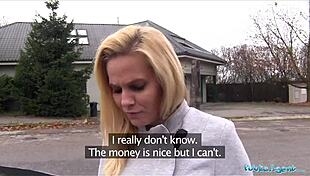 Public Agent Desperate Milf Black Canary Fucks For A Job - Reality Sex For Cash Outdoor Cumshot