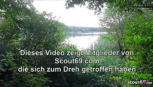 أشعر بالتعرض مع ميلف ألمانية لو في ثلاثية شاطئية، مشاهدون يراقبوننا