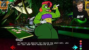 I explored an unfinished FNAF game in the garage with big tits and ass