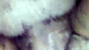 Boldly filling the ebony brunette's pussy with cum in brazilian amateur scene