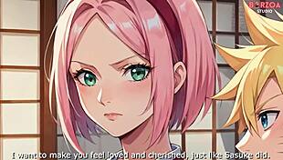 3D animated movie with Sakura Haruno and Boruto