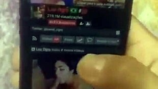 Boldly filling the ebony brunette's pussy with cum in brazilian amateur scene