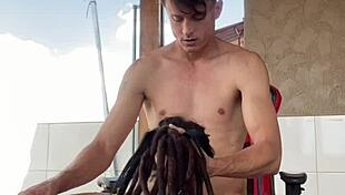 Tattooed Teen Gives Sloppy Blowjob On Porch Review