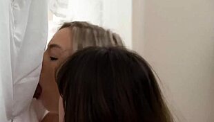 Teen couple tries big dick riding first time in amateur cam porn